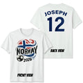Norway Unisex Personalized Custom Name And Number T Shirt Football Game Top