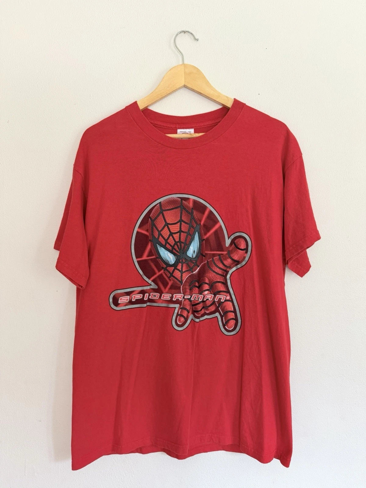 Vintage Y2K 2002 Spider-Man Movie Promo Graphic T-Shirt Size L