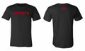 TOYOTA T-Shirt TEE BELLA + CANVAS COTTON FITTED SLIM FIT FASHION TEE