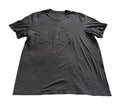 Adidas Mens L T-Shirt Amplifier Tee Shirt Charcoal Gray Logo Athletic Streetwear