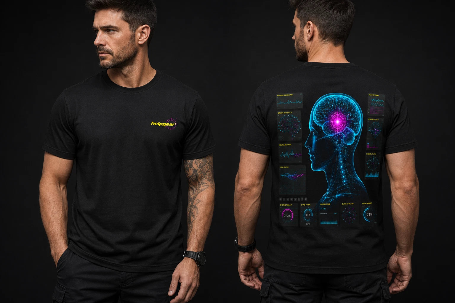 [LIMITED DROP] helpgear® Neural Command Shirt - Biohacking Tactical Gear - V1