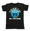 To SKI Or Not T-Shirt Mens  Skiing Gift For Christmas Birthday Funny Tee