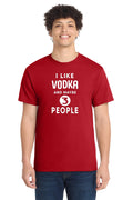 Funny Vodka Introvert T-Shirt Drinking Joke Bar Humor Alcohol Gift Tee