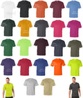 Badger B-Core T-Shirt with Sport Shoulders 4120 S-4XL Moisture Wicking Polyester