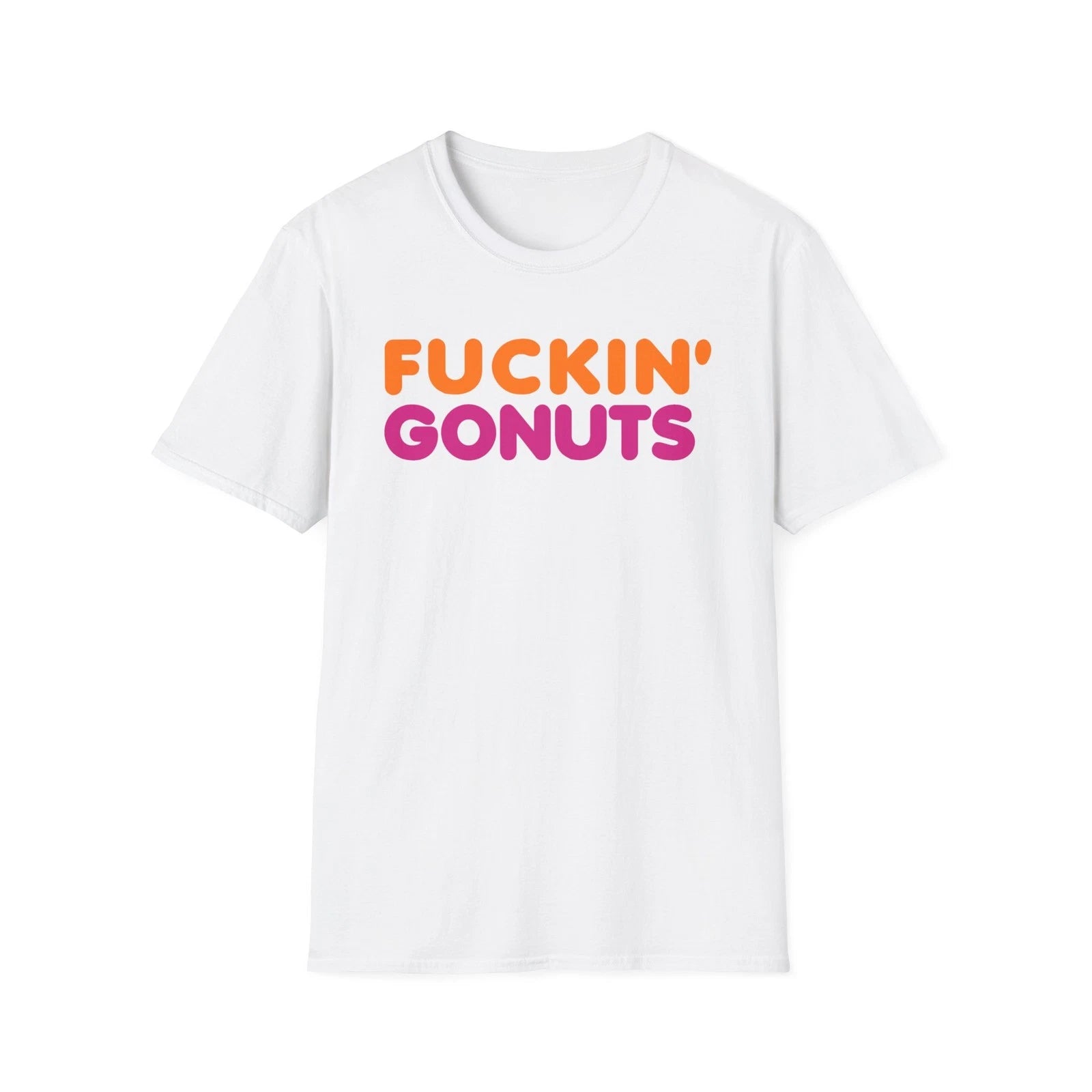 FUCKIN GONUTS t-shirt 90's T Shirt funny parody dunkin coffee donuts