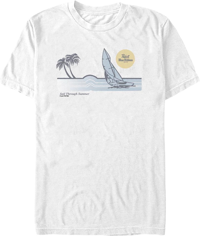 Sail Through Summer Pabst Blue Ribbon T-Shirt Hoodie, Sweatshirt | CiraTrend.com (Image 1)