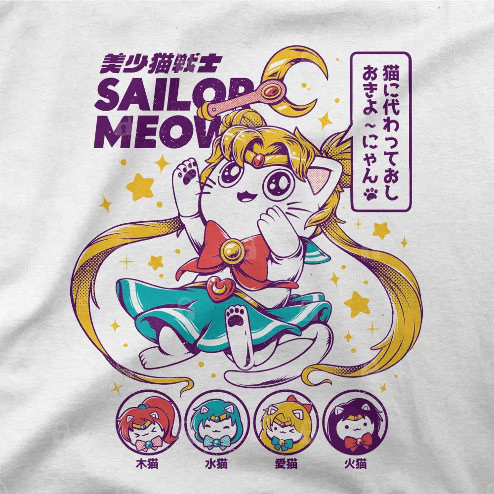Sailor Meow T-Shirt Hoodie, Sweatshirt | CiraTrend.com (Image 1)