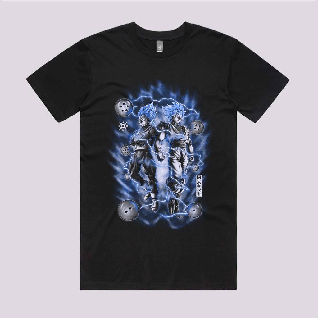 Saiyan Blue Duo T-Shirt Hoodie, Sweatshirt | CiraTrend.com (Image 2)