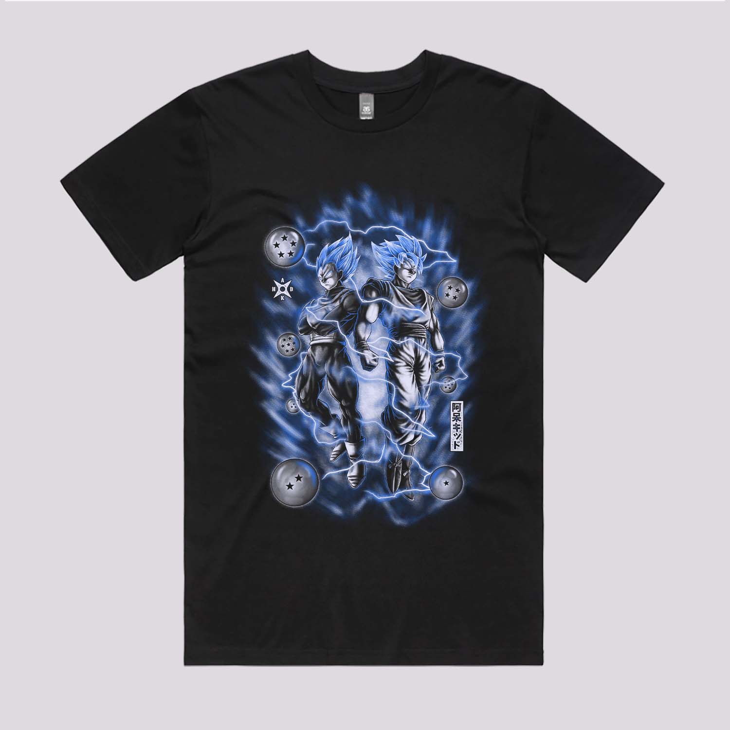 Saiyan Blue Duo T-Shirt Hoodie, Sweatshirt | CiraTrend.com (Image 2)