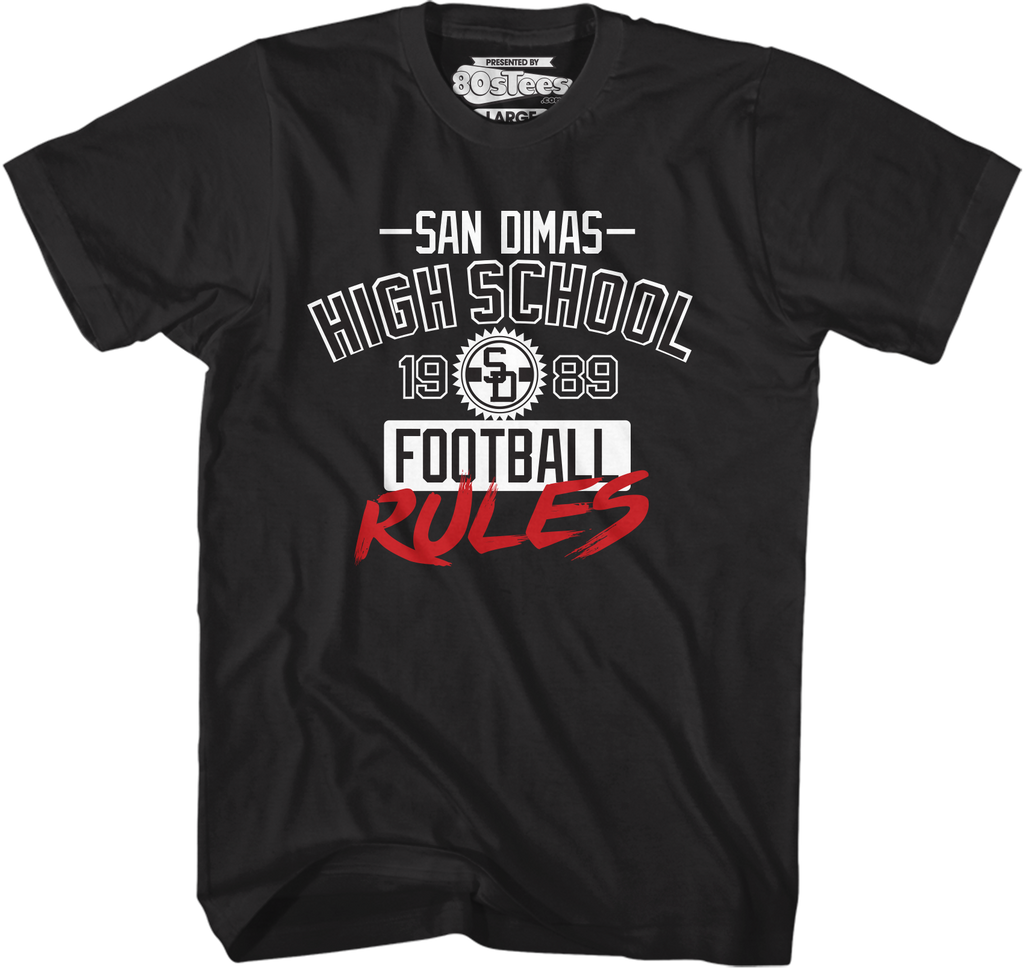 San Dimas High School Football Rules Bill and Ted's Excellent Adventure T-Shirt Hoodie, Sweatshirt | CiraTrend.com (Image 1)