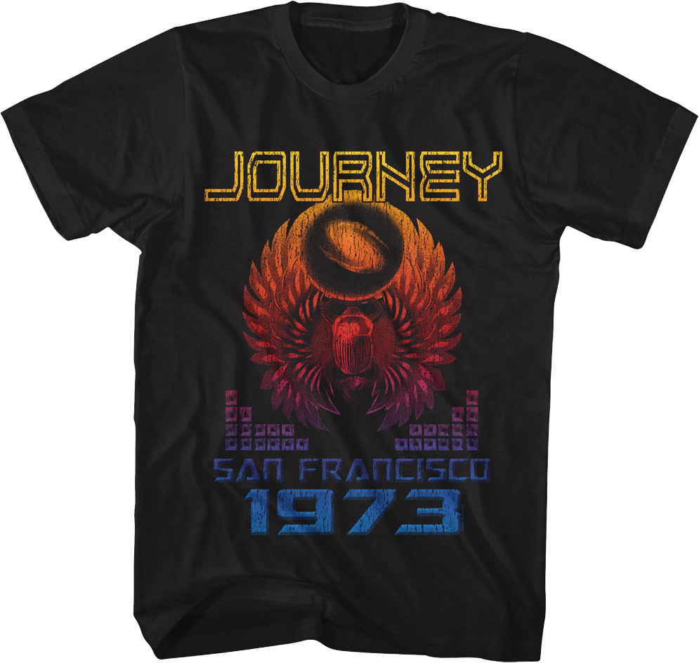 Vintage San Francisco 1973 Journey T-Shirt Hoodie, Sweatshirt | CiraTrend.com (Image 1)