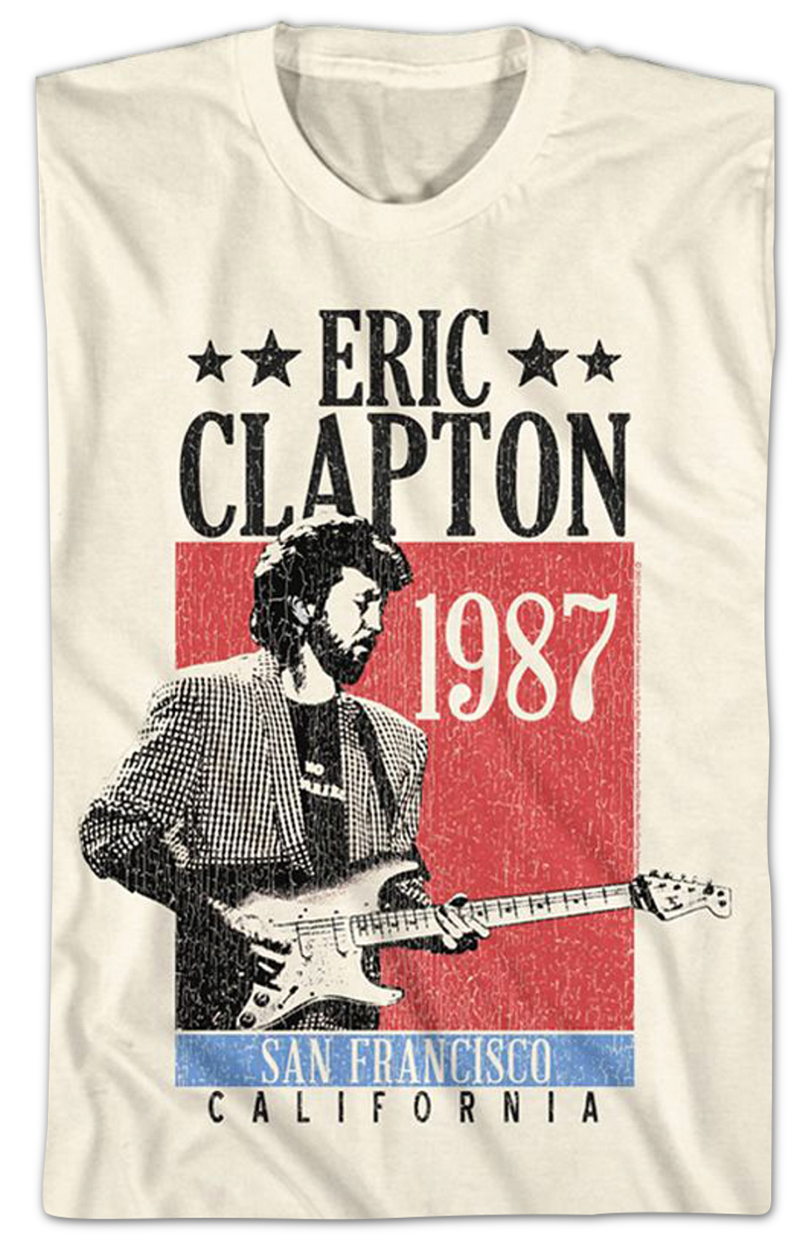San Francisco 1987 Eric Clapton T-Shirt Hoodie, Sweatshirt | CiraTrend.com (Image 2)