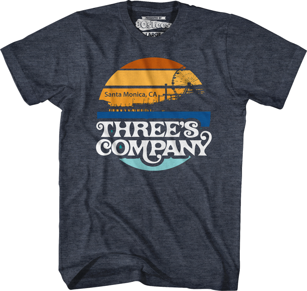 Santa Monica Sunset Three'S Company T-Shirts, Hoodie, Sweatshirt