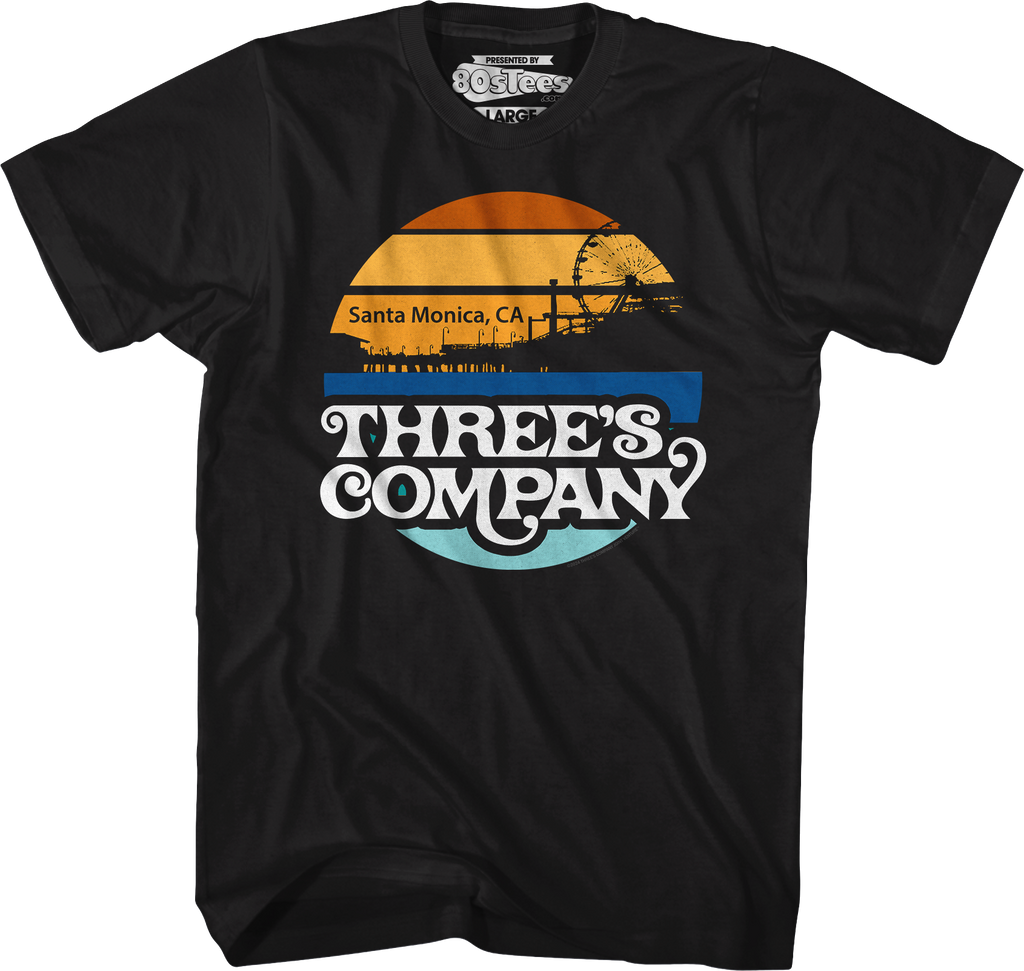 Santa Monica Sunset Three'S Company T-Shirts, Hoodie, Sweatshirt