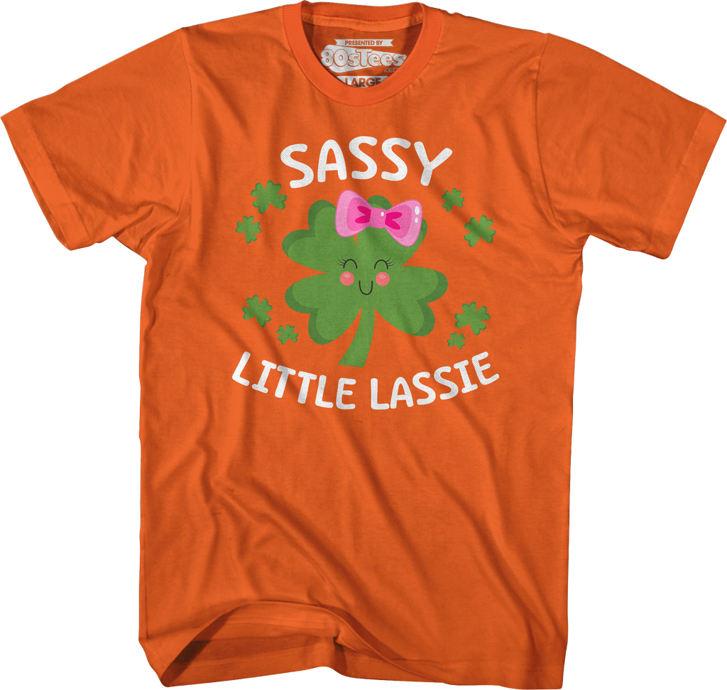 Sassy Little Lassie St. Patrick's Day T-Shirt Hoodie, Sweatshirt | CiraTrend.com (Image 3)