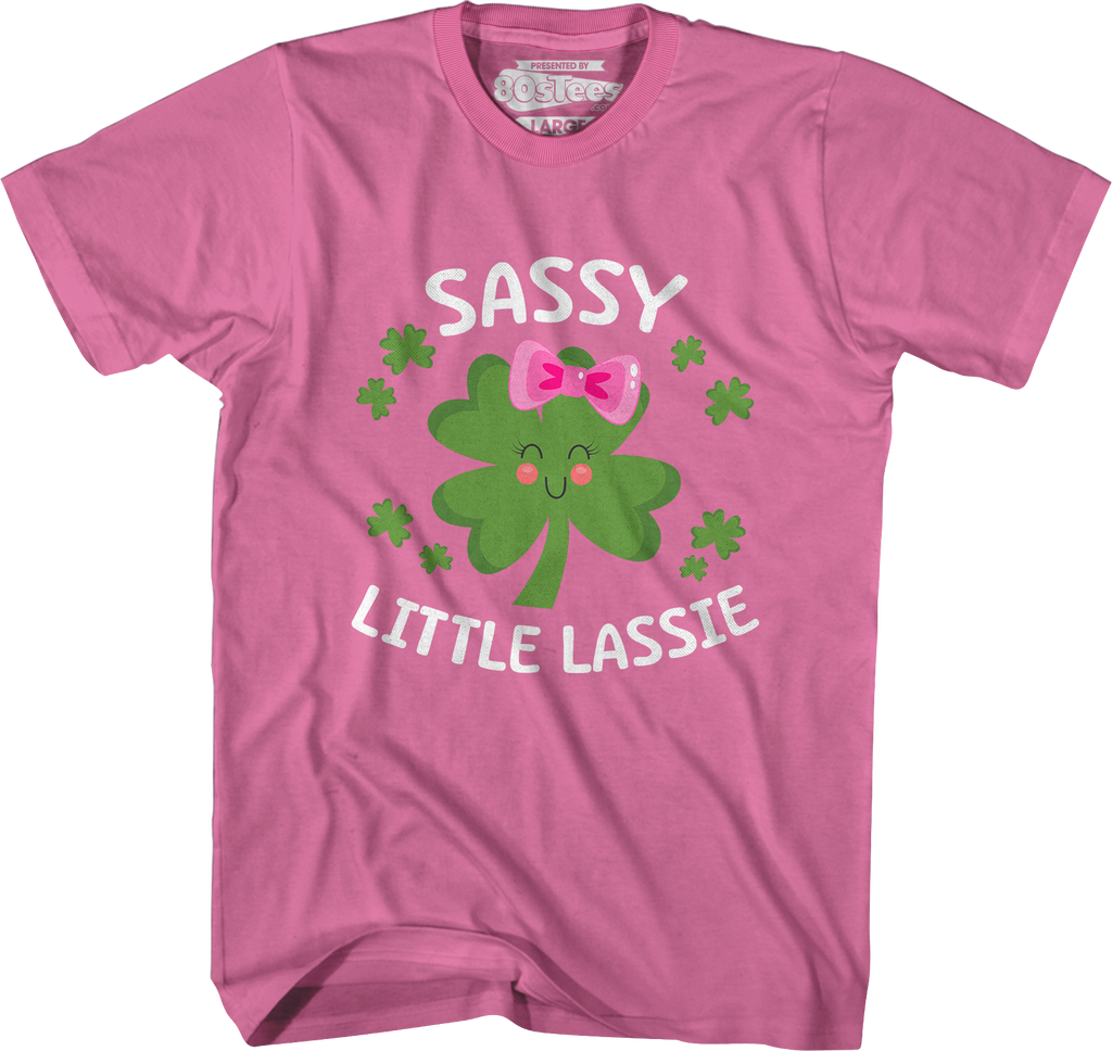 Sassy Little Lassie St. Patrick's Day T-Shirt Hoodie, Sweatshirt | CiraTrend.com (Image 4)