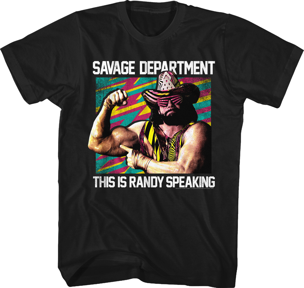 Savage Department Macho Man T-Shirt Hoodie, Sweatshirt | CiraTrend.com (Image 1)