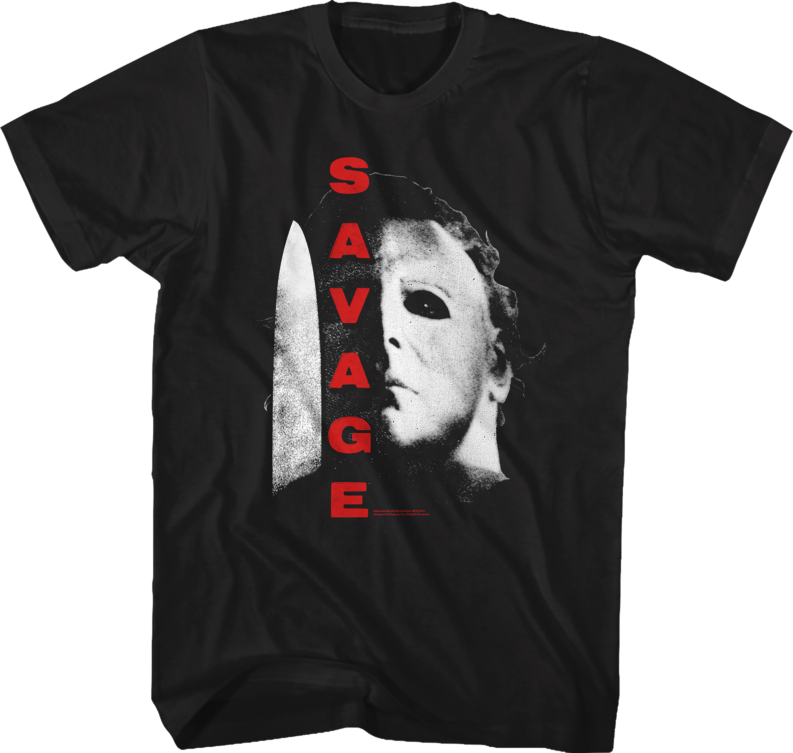 Savage Michael Myers Halloween T-Shirt Hoodie, Sweatshirt | CiraTrend.com (Image 1)