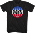 Save Ferris Campaign Button Ferris Bueller's Day Off T-Shirt Hoodie, Sweatshirt | CiraTrend.com (Image 1)