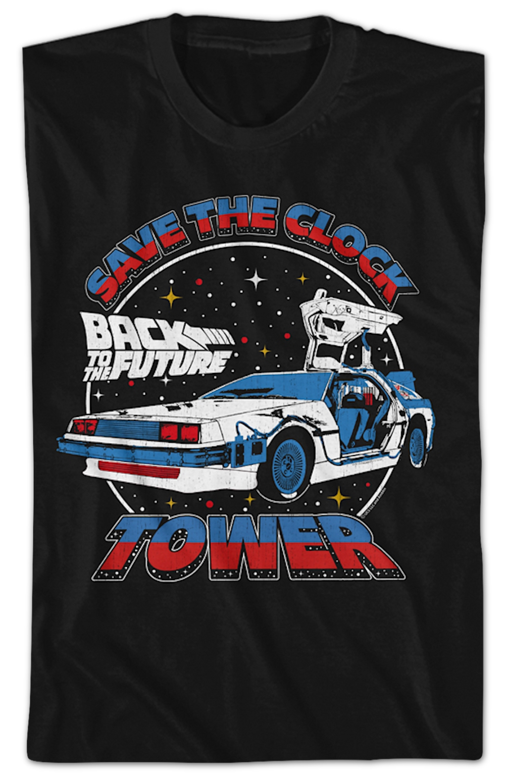 Save The Clock Tower Split Color Back To The Future T-Shirt Hoodie, Sweatshirt | CiraTrend.com (Image 2)