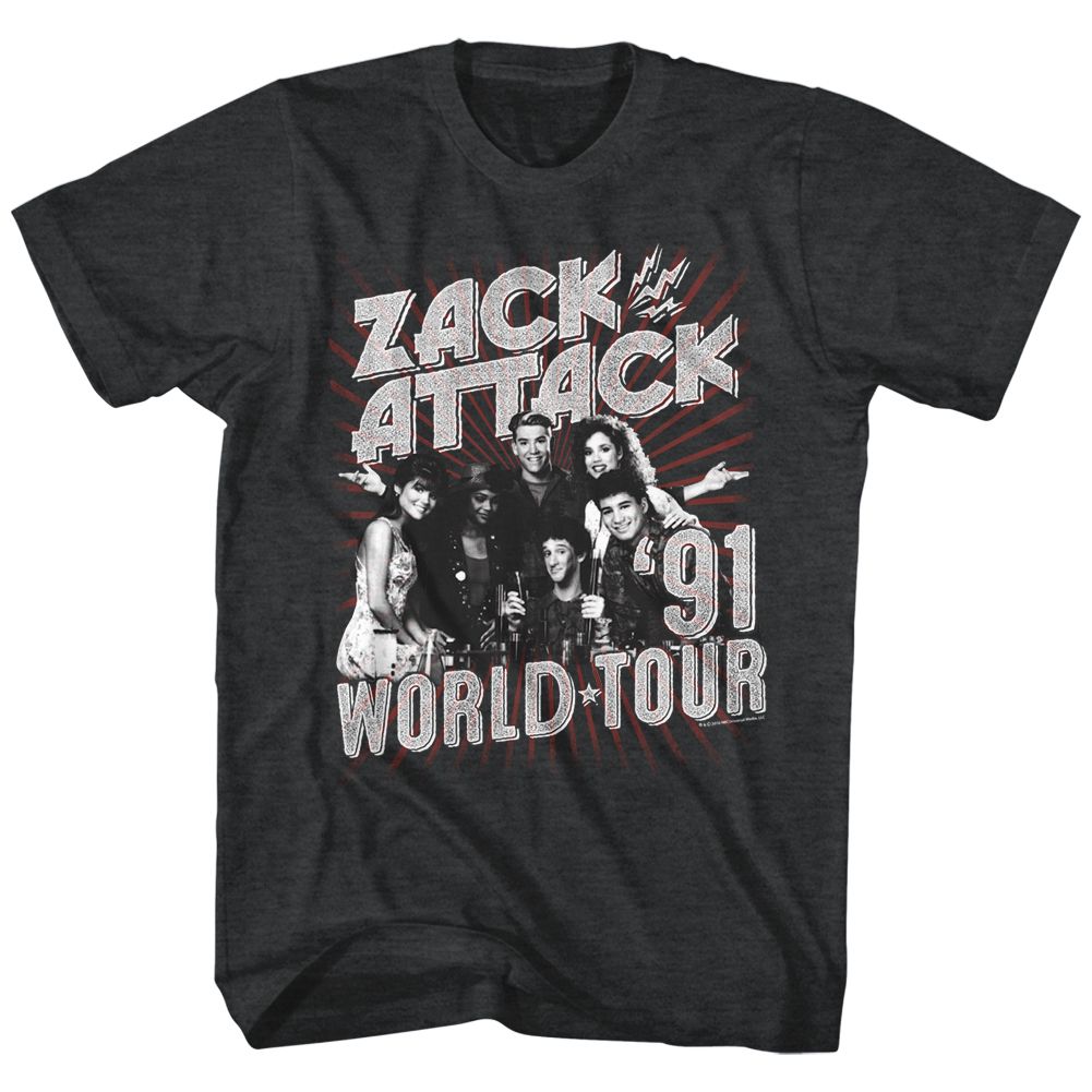 Saved By The Bell Zack Attack World Tour Boyfriend Tee Hoodie, Sweatshirt | CiraTrend.com