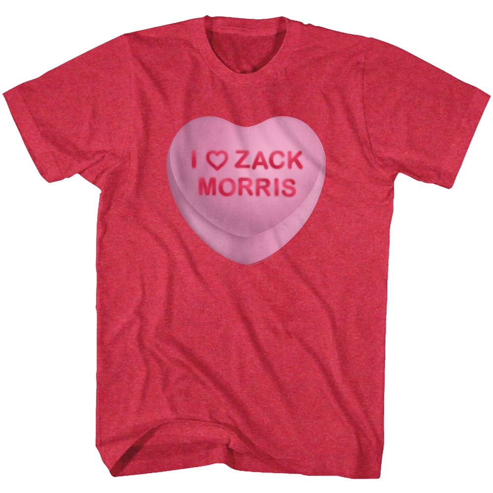 Saved By The Bell Zack Candy Heart Boyfriend Tee Hoodie, Sweatshirt | CiraTrend.com