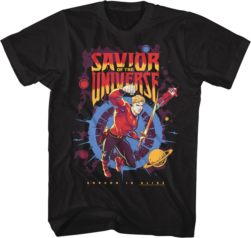 Savior Of The Universe Flash Gordon T-Shirt Hoodie, Sweatshirt | CiraTrend.com (Image 1)