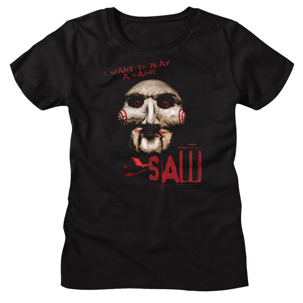 SAW - I Want To Play A Game Womens T-Shirt Hoodie, Sweatshirt | CiraTrend.com