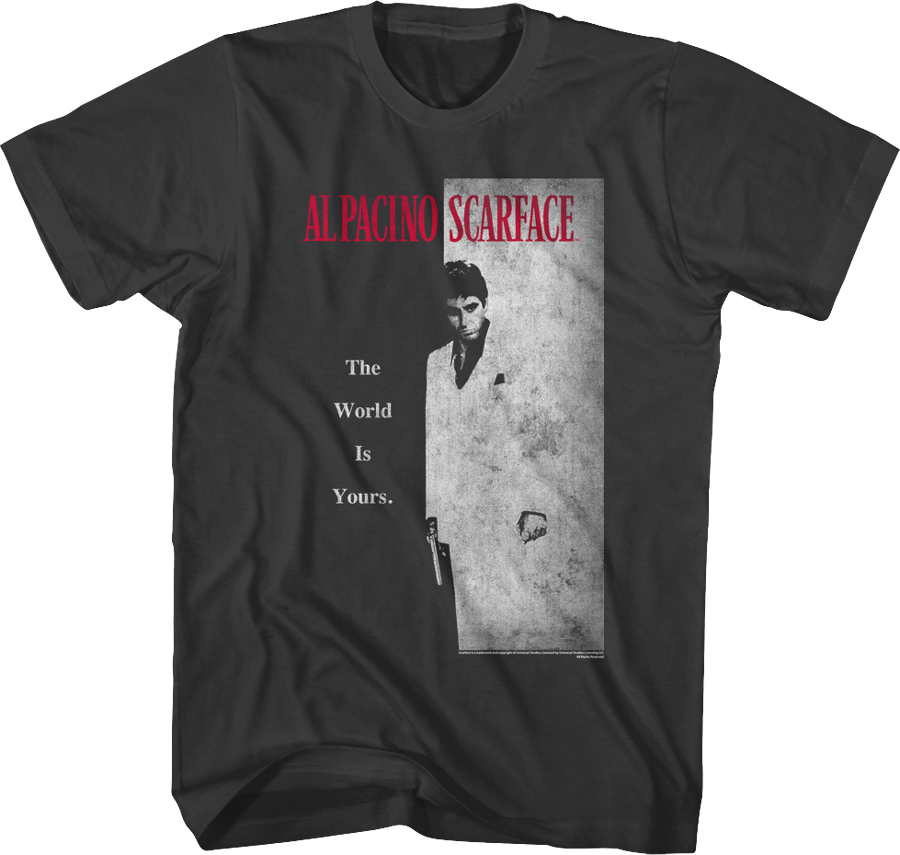 Scarface Movie Poster Smoke T-Shirt Hoodie, Sweatshirt | CiraTrend.com (Image 1)