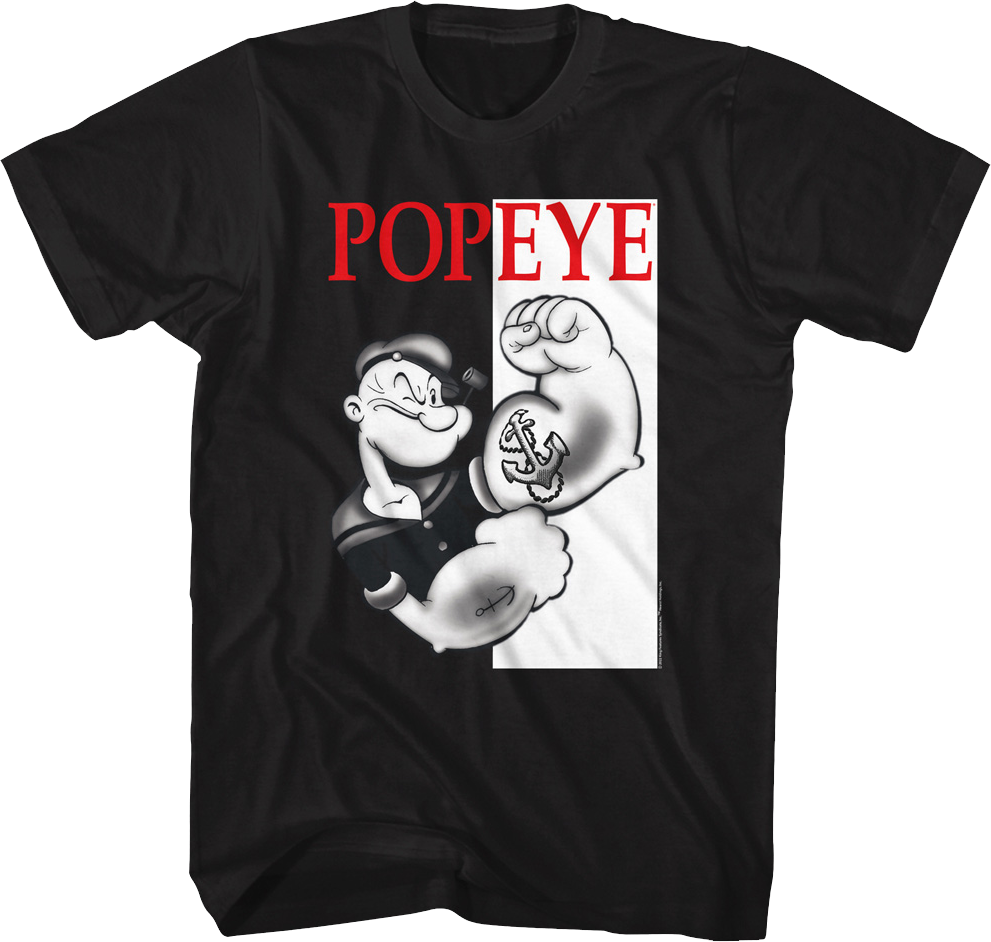 Scarface Poster Popeye T-Shirt Hoodie, Sweatshirt | CiraTrend.com (Image 1)