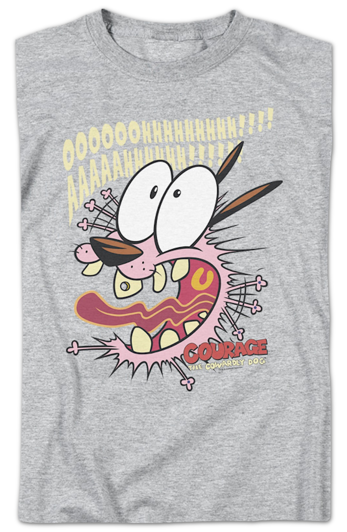 Scream Courage The Cowardly Dog T-Shirt Hoodie, Sweatshirt | CiraTrend.com (Image 2)