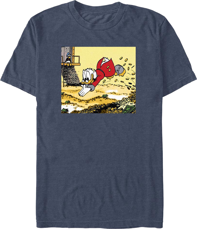 Scrooge McDuck's Money Vault Dive DuckTales T-Shirt Hoodie, Sweatshirt | CiraTrend.com (Image 1)