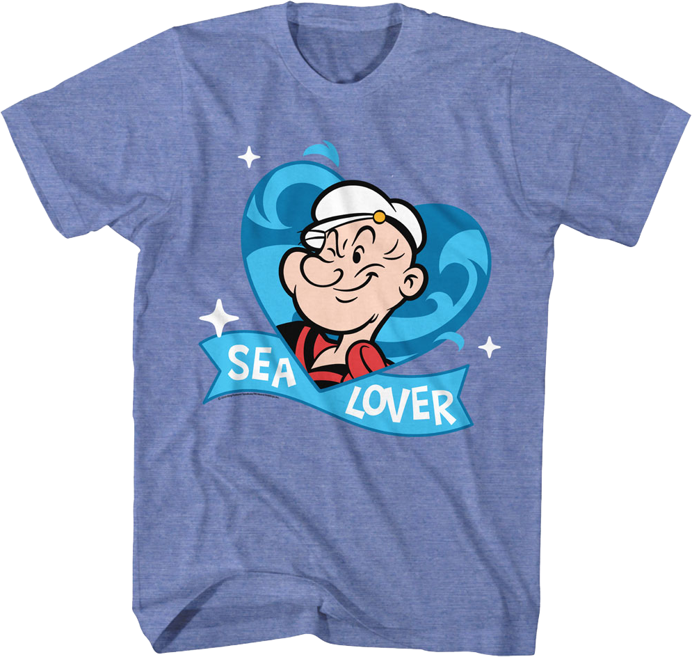 Sea Lover Popeye T-Shirt Hoodie, Sweatshirt | CiraTrend.com (Image 1)