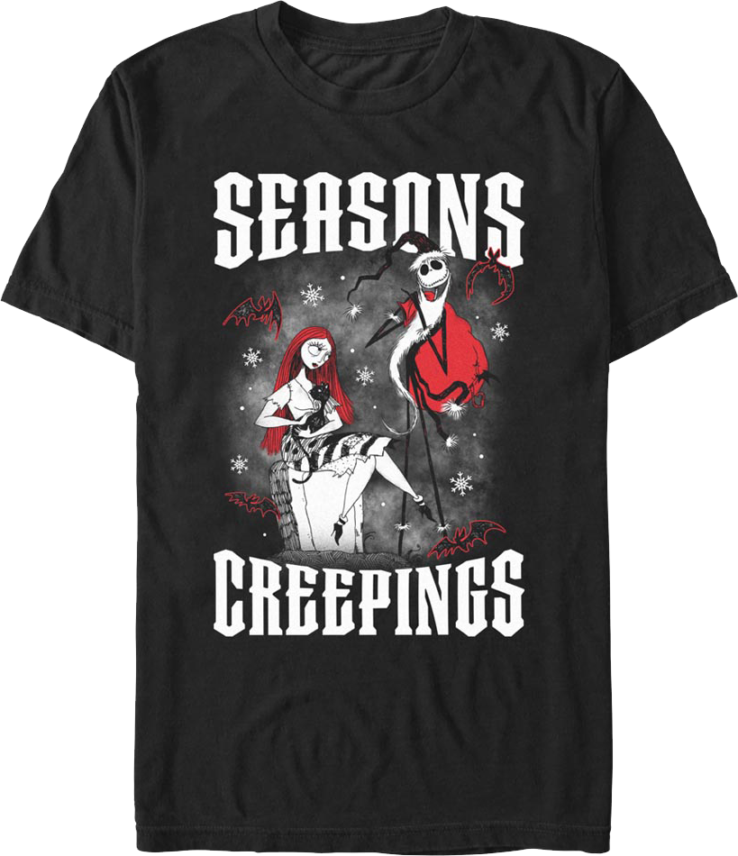 Seasons Creepings Nightmare Before Christmas T-Shirt Hoodie, Sweatshirt | CiraTrend.com (Image 1)
