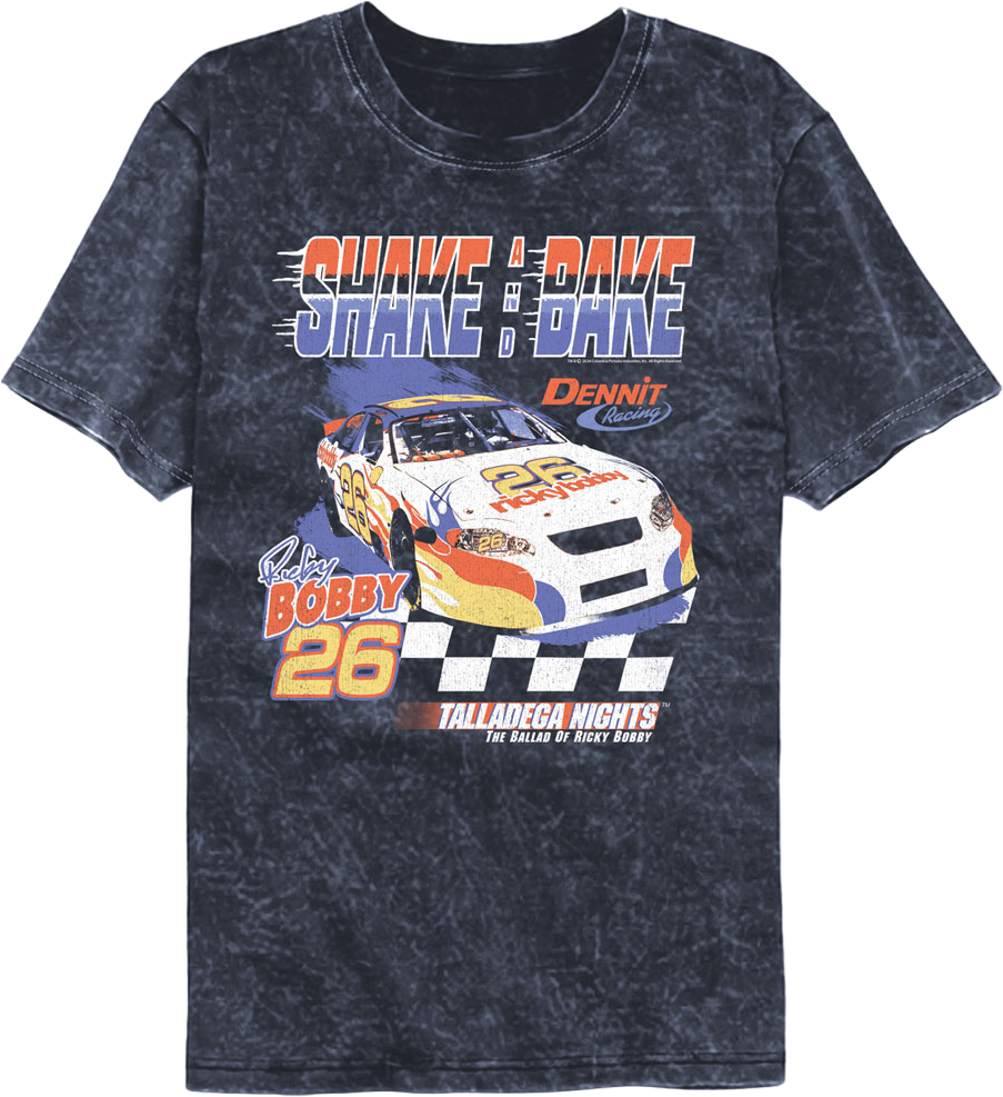Shake And Bake Talladega Nights Mineral Wash T-Shirt Hoodie, Sweatshirt | CiraTrend.com (Image 1)
