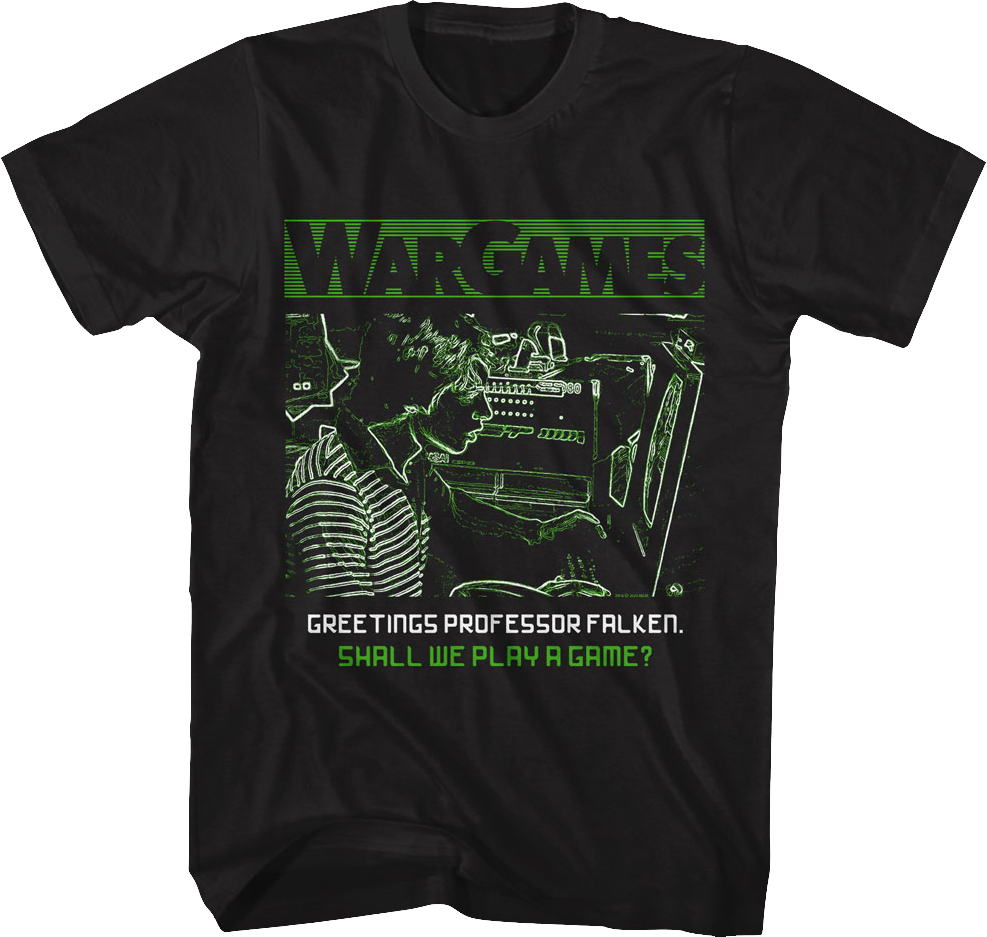Shall We Play A Game? WarGames T-Shirt Hoodie, Sweatshirt | CiraTrend.com (Image 1)
