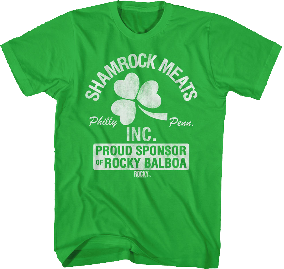 Shamrock Meats Proud Sponsor Of Rocky T-Shirt Hoodie, Sweatshirt | CiraTrend.com (Image 1)