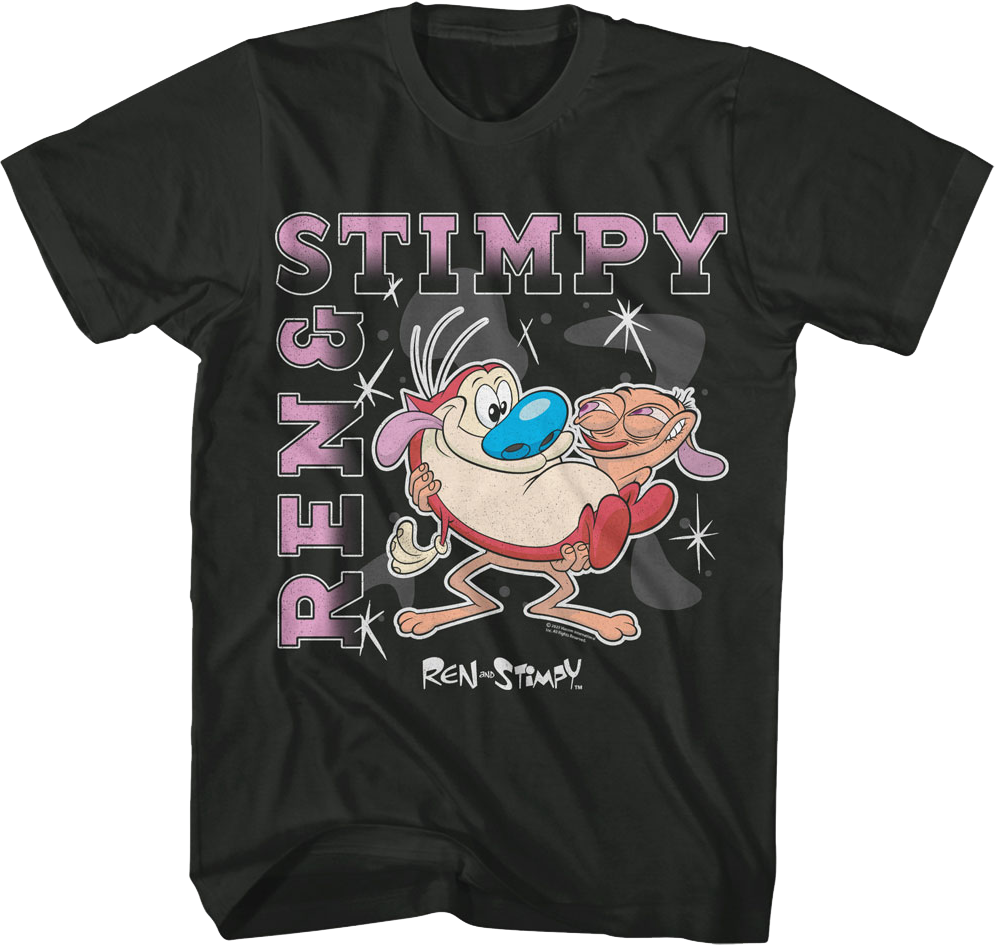 Shapes And Sparkles Ren And Stimpy T-Shirt Hoodie, Sweatshirt | CiraTrend.com (Image 1)
