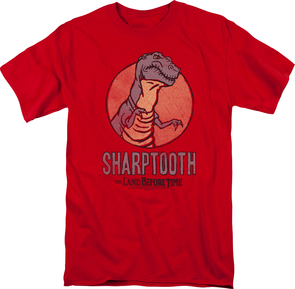 Sharptooth Land Before Time T-Shirt Hoodie, Sweatshirt | CiraTrend.com (Image 1)
