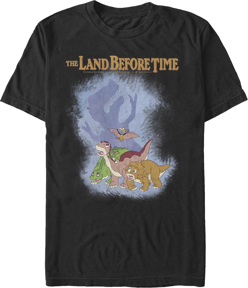 Sharptooth Shadow Land Before Time T-Shirt Hoodie, Sweatshirt | CiraTrend.com (Image 1)