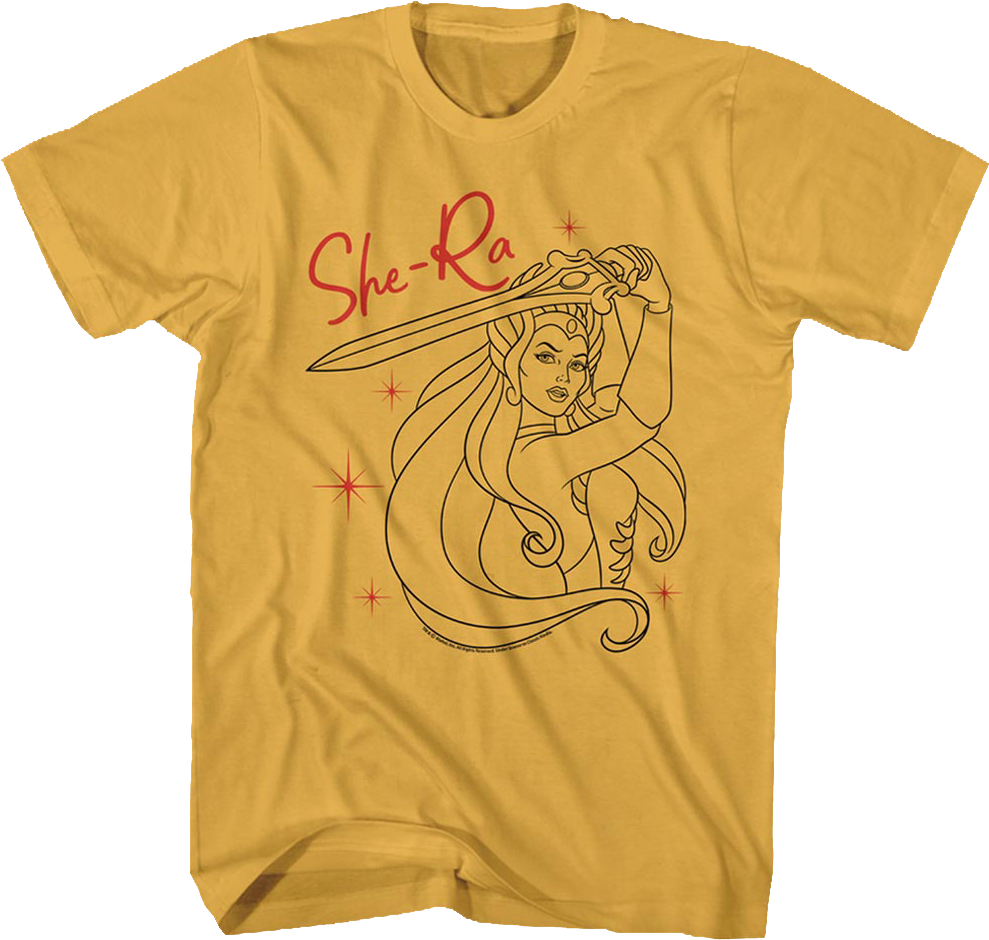 She-Ra Sketch Masters of the Universe T-Shirt Hoodie, Sweatshirt | CiraTrend.com (Image 1)