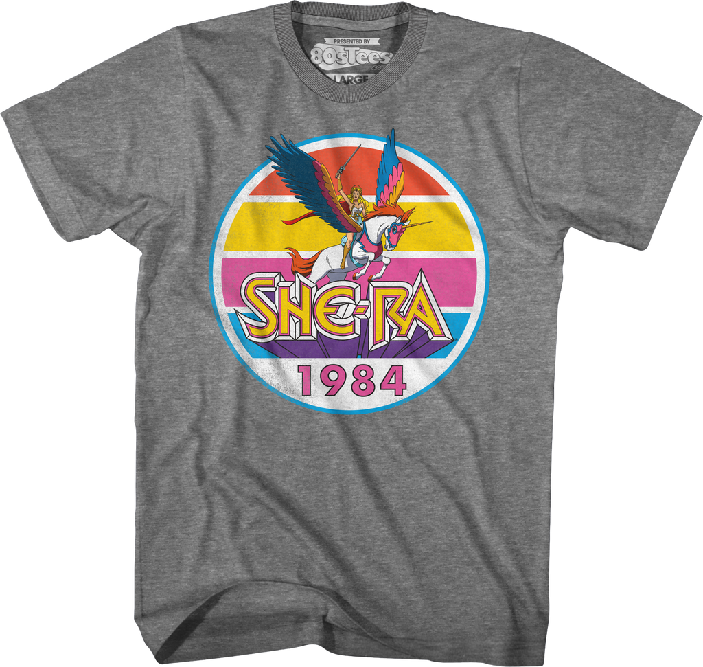 She-Ra Vintage 1984 Stripes Masters of the Universe T-Shirt Hoodie, Sweatshirt | CiraTrend.com (Image 1)