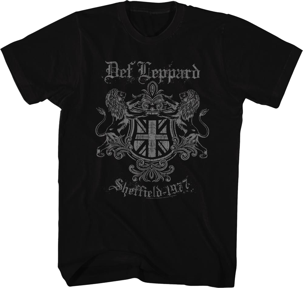 Sheffield 1977 Def Leppard T-Shirt Hoodie, Sweatshirt | CiraTrend.com (Image 1)