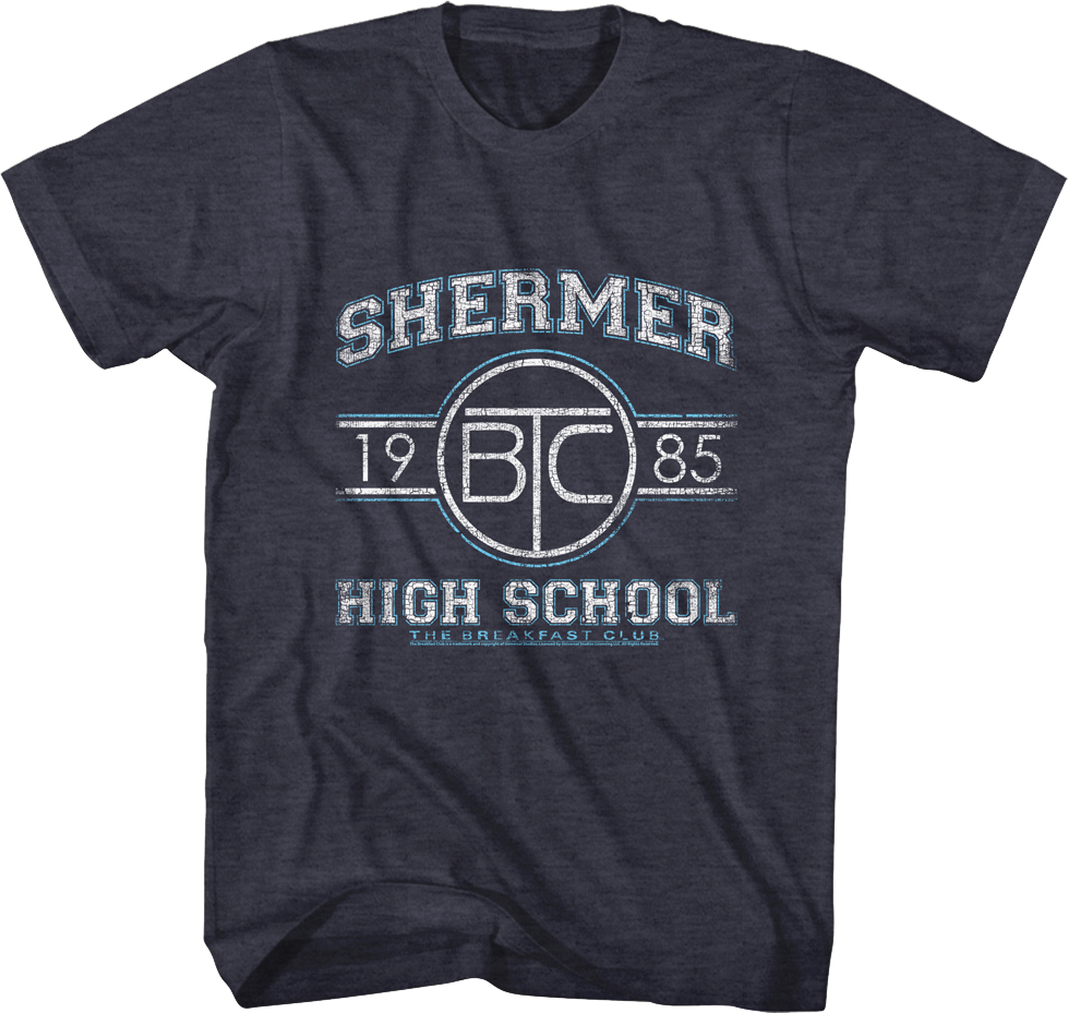 Shermer High School 1985 Breakfast Club T-Shirt Hoodie, Sweatshirt | CiraTrend.com (Image 1)