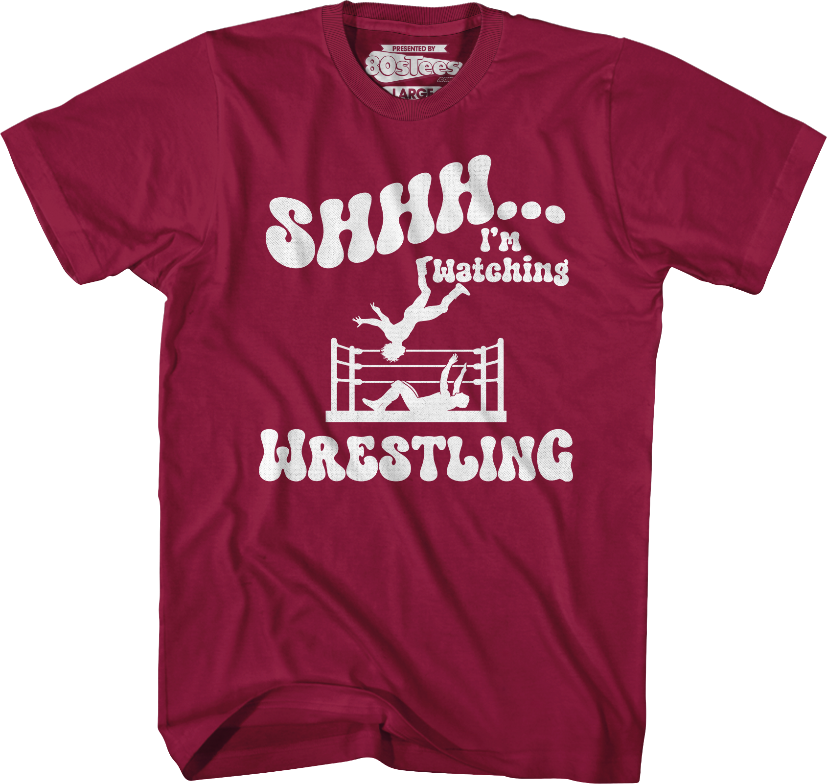 Shhh...I'm Watching Wrestling T-Shirt Hoodie, Sweatshirt | CiraTrend.com (Image 3)