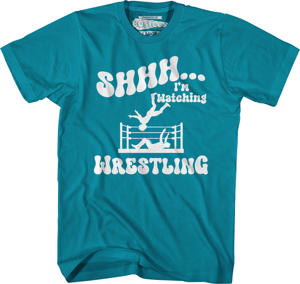 Shhh...I'm Watching Wrestling T-Shirt Hoodie, Sweatshirt | CiraTrend.com (Image 4)