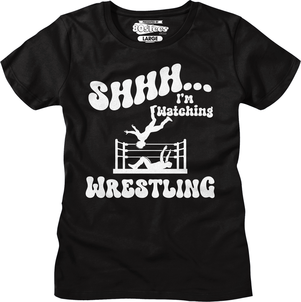 Shhh...I'm Watching Wrestling T-Shirt Hoodie, Sweatshirt | CiraTrend.com (Image 5)