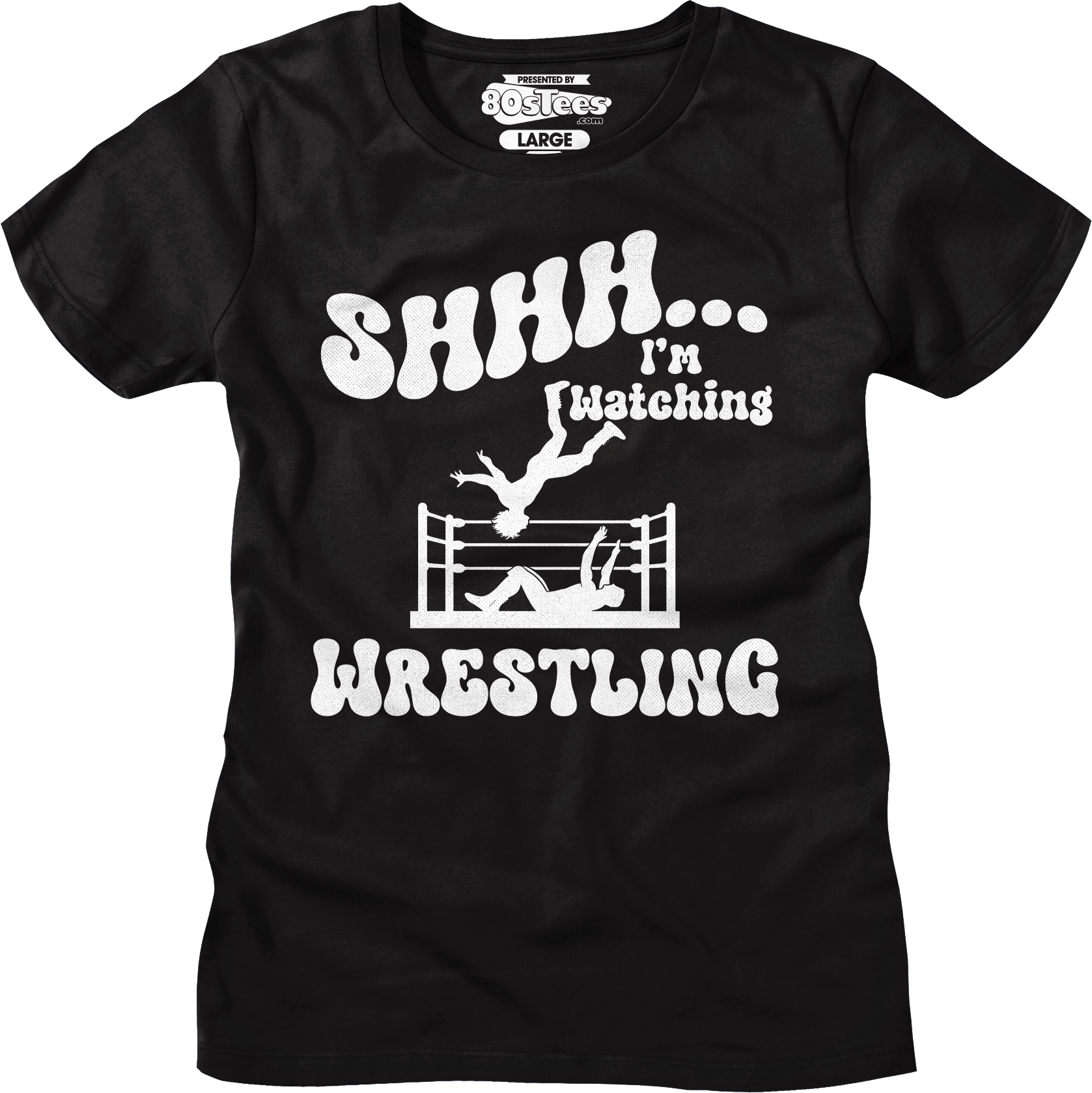 Shhh...I'm Watching Wrestling T-Shirt Hoodie, Sweatshirt | CiraTrend.com (Image 5)