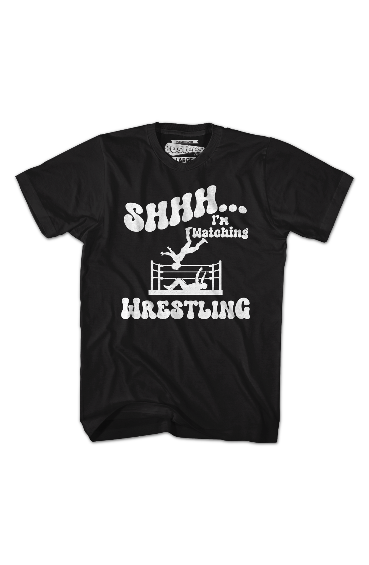 Shhh...I'm Watching Wrestling T-Shirt Hoodie, Sweatshirt | CiraTrend.com (Image 2)