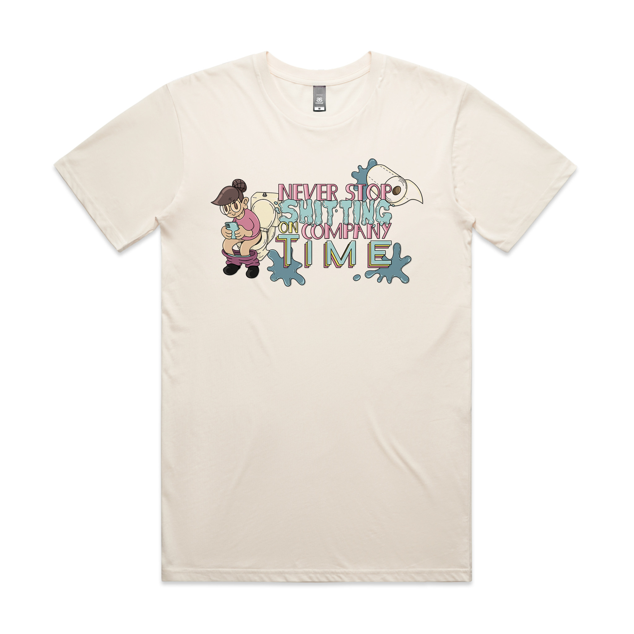 Shitting On Company Time Tee Hoodie, Sweatshirt | CiraTrend.com (Image 1)